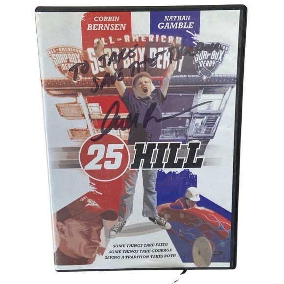 25 Hill All-American Soap Box Derby DVD - Corbin Bernsen signed cover Autograph - Picture 1 of 4